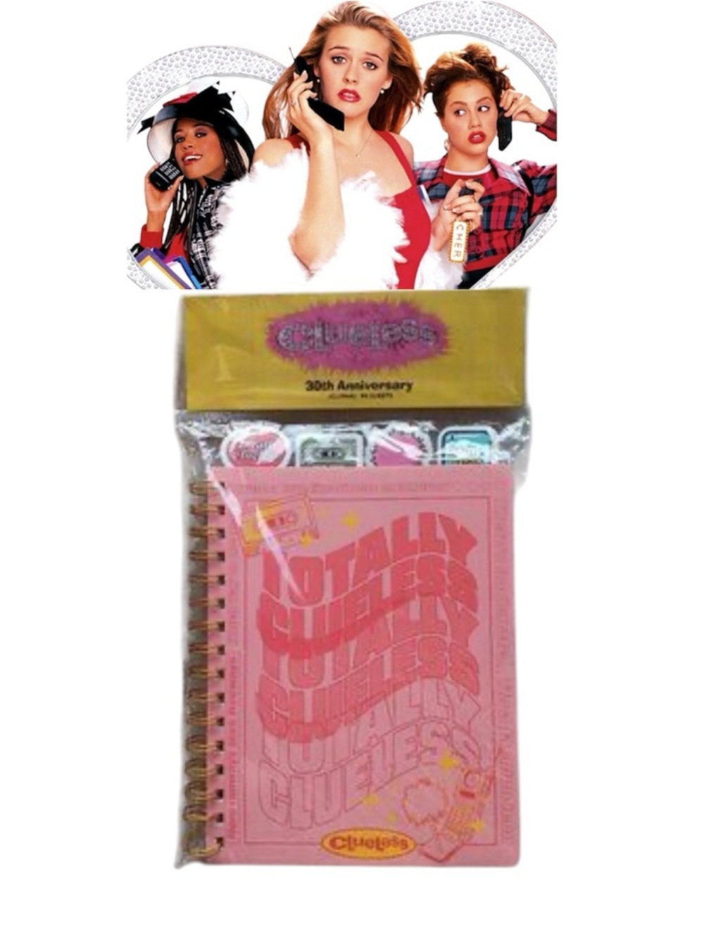 Clueless 30th Anniversary Pink Spiral Notebook - Officially Licensed